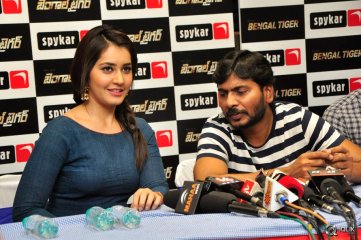 Bengal Tiger Movie Team Spykar Store Jubilee Hills